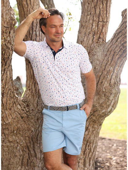 Waterline Braided Belt by White Water Life, black-and-white braided belt on Tampa Home & Garden Store