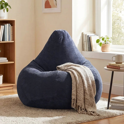 Bean Bag Chair for Adults with Corduroy Cover