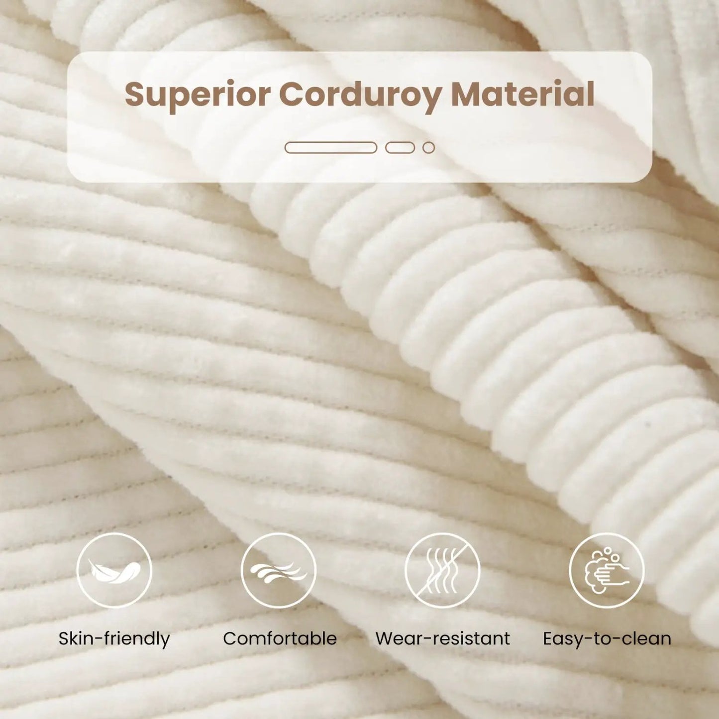 Bean Bag Chair for Adults with Corduroy Cover