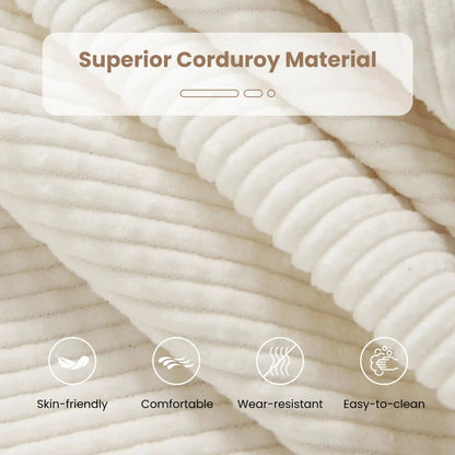 Bean Bag Chair for Adults with Corduroy Cover