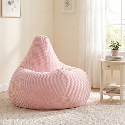 Bean Bag Chair for Adults with Corduroy Cover