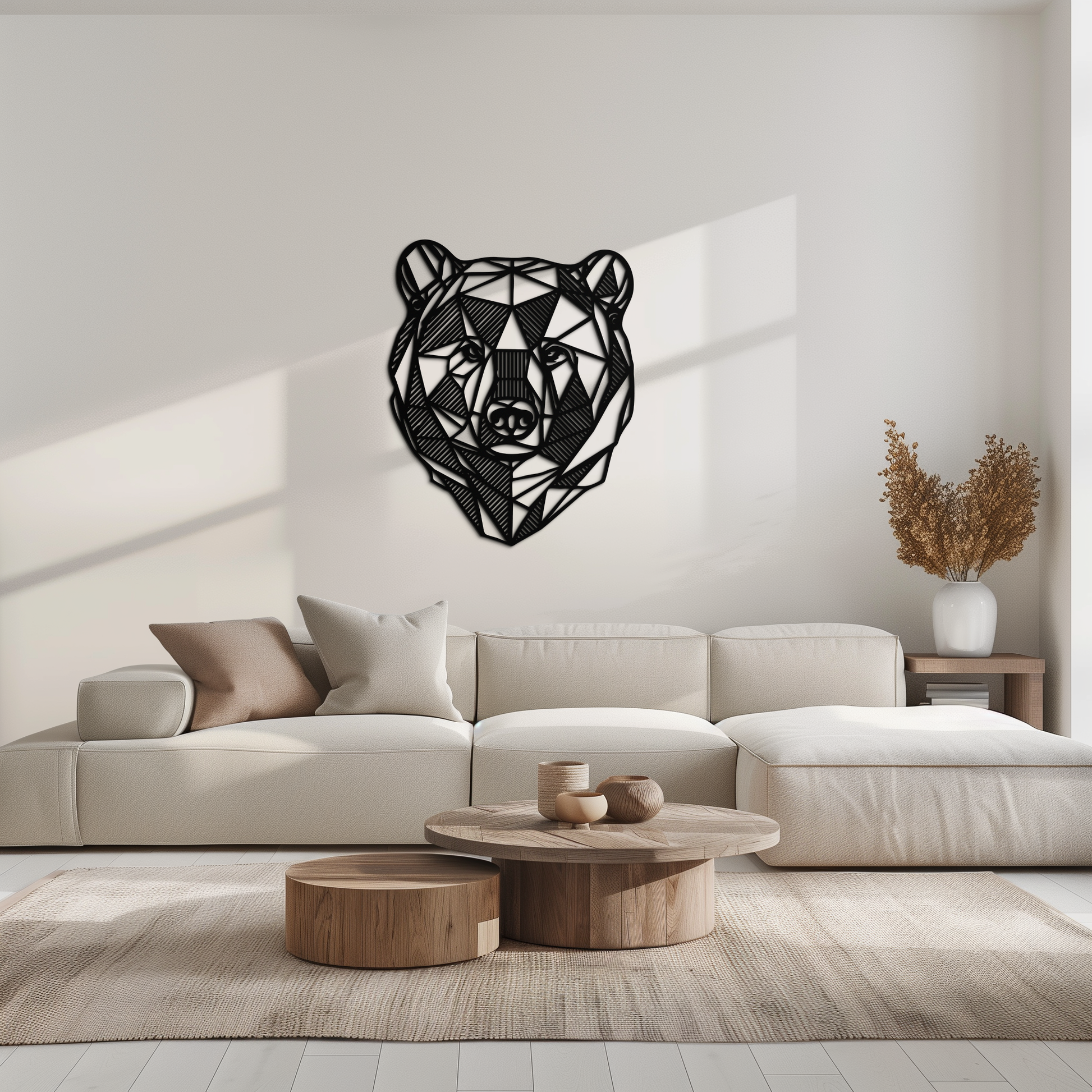 Bear Metal Wall Art - Wild Animal Steel Silhouette for Nature-Inspired Decor- KAF475 - Tampa Home & Garden Store