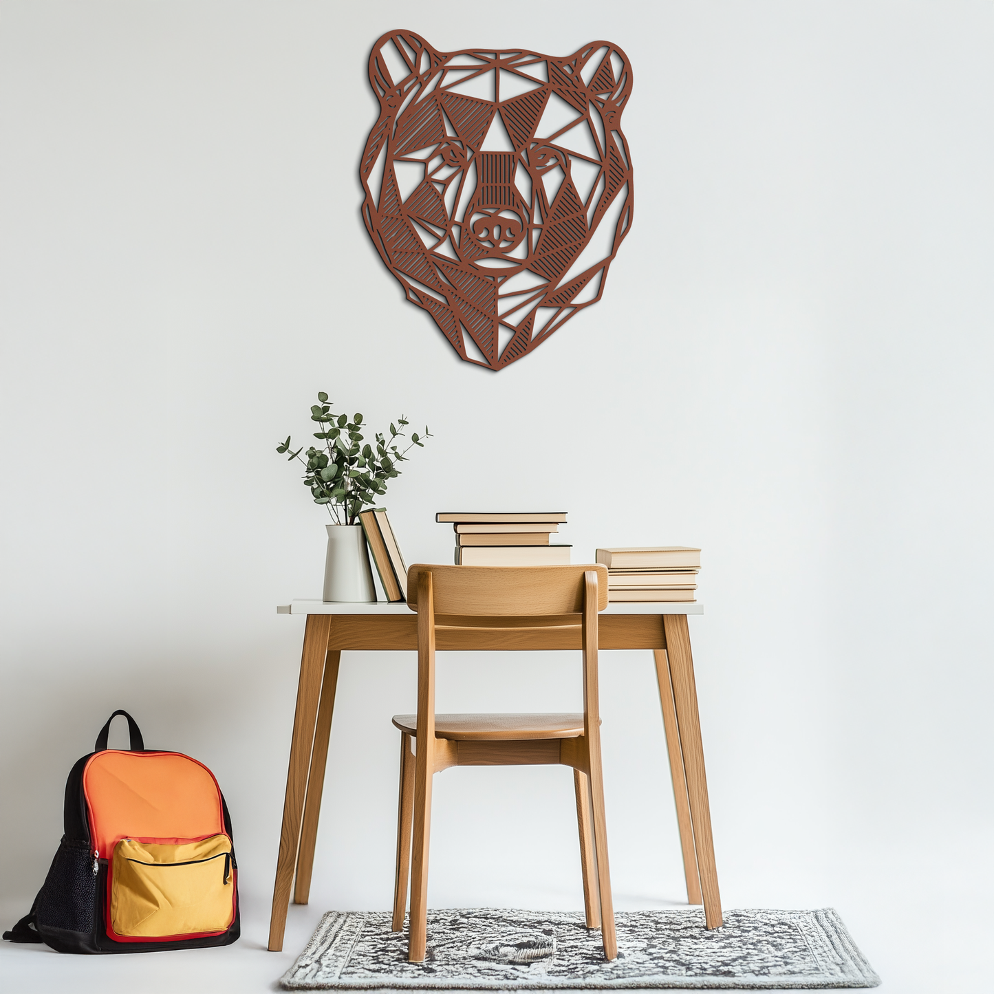 Bear Metal Wall Art - Wild Animal Steel Silhouette for Nature-Inspired Decor- KAF475 - Tampa Home & Garden Store