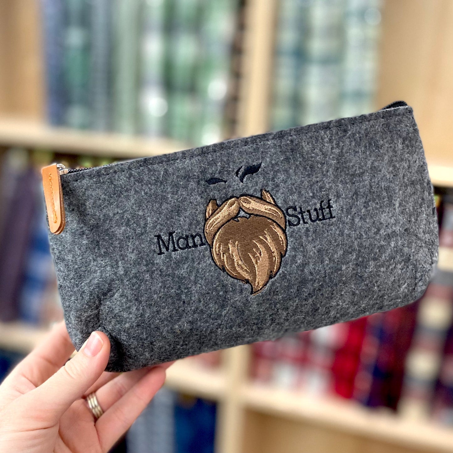 Beard Collection Embroidered Man Bags for Grooming Kit - Tampa Home & Garden Store