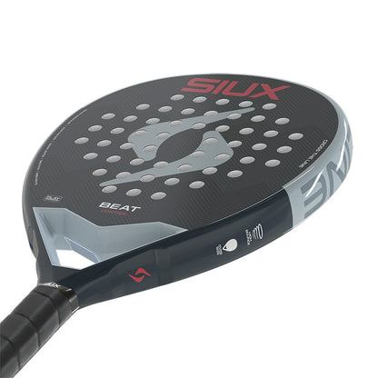 Beat Control 2026 padel racket by Siux USA dark gray with red logo and perforated face on Tampa Home & Garden Store