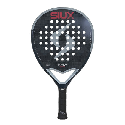 Beat Control 2026 padel racket by Siux USA, dark carbon finish, perforations, ergonomic grip on Tampa Home & Garden Store