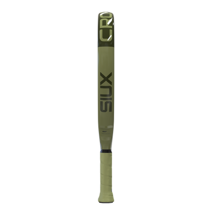 Beat Play Hybrid 2026 padel racket grip close-up olive-green handle with SIUX branding on Tampa Home & Garden Store