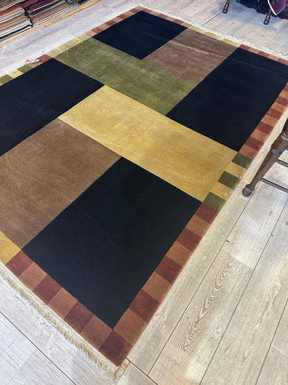 Beautifull Hand Knotted Abstract Area Rug 6’ x 9’ - Tampa Home & Garden Store