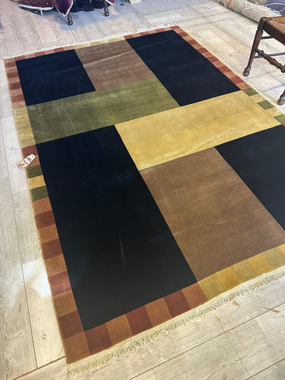 Beautifull Hand Knotted Abstract Area Rug 6’ x 9’ - Tampa Home & Garden Store