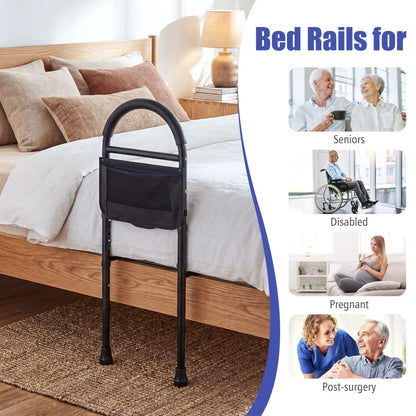 Height Adjustable Bed Rails for Seniors Safe Use