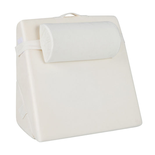 3 Pieces Bed Wedge Pillow Set with Air Memory Foam-Off-white - Tampa Home & Garden Store