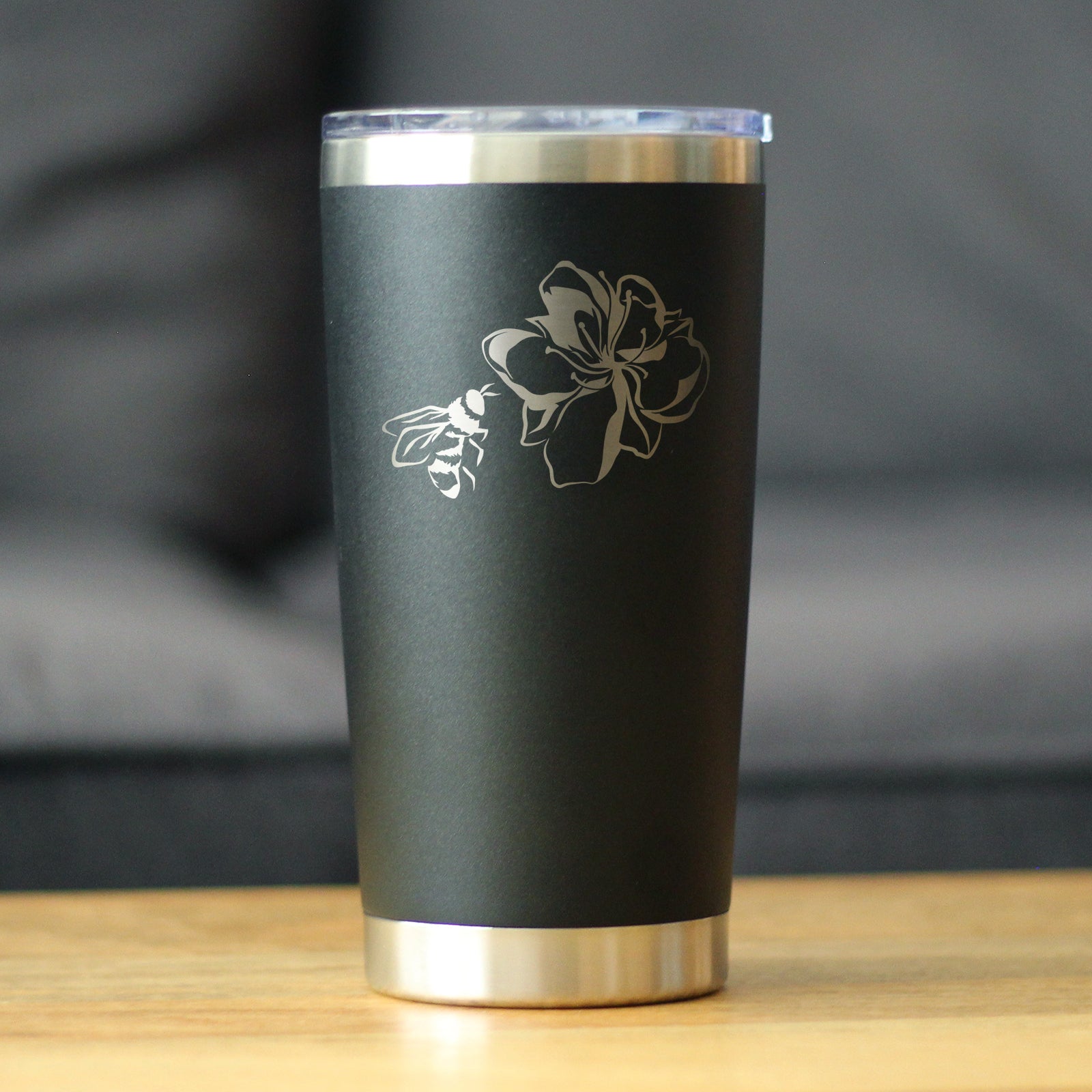 Bee Flower - Cute Gifts for Bumblebee & Nature Lovers - 20 oz Coffee Tumbler - Tampa soil911.com