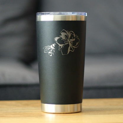Bee Flower - Cute Gifts for Bumblebee & Nature Lovers - 20 oz Coffee Tumbler - Tampa soil911.com