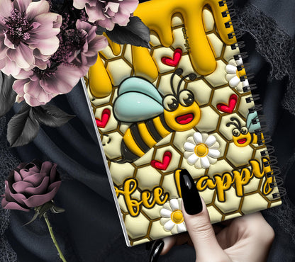 Bee Happy Honey Power Reusable Sticker Book, Perfect Gift to Personalize,  Kids and Adult Friendly Sticker Organizer - Tampa Home & Garden Store
