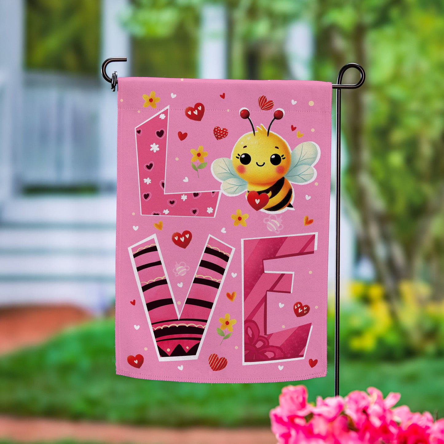 Bee Loved Suede Garden Flag - Tampa Home & Garden Store