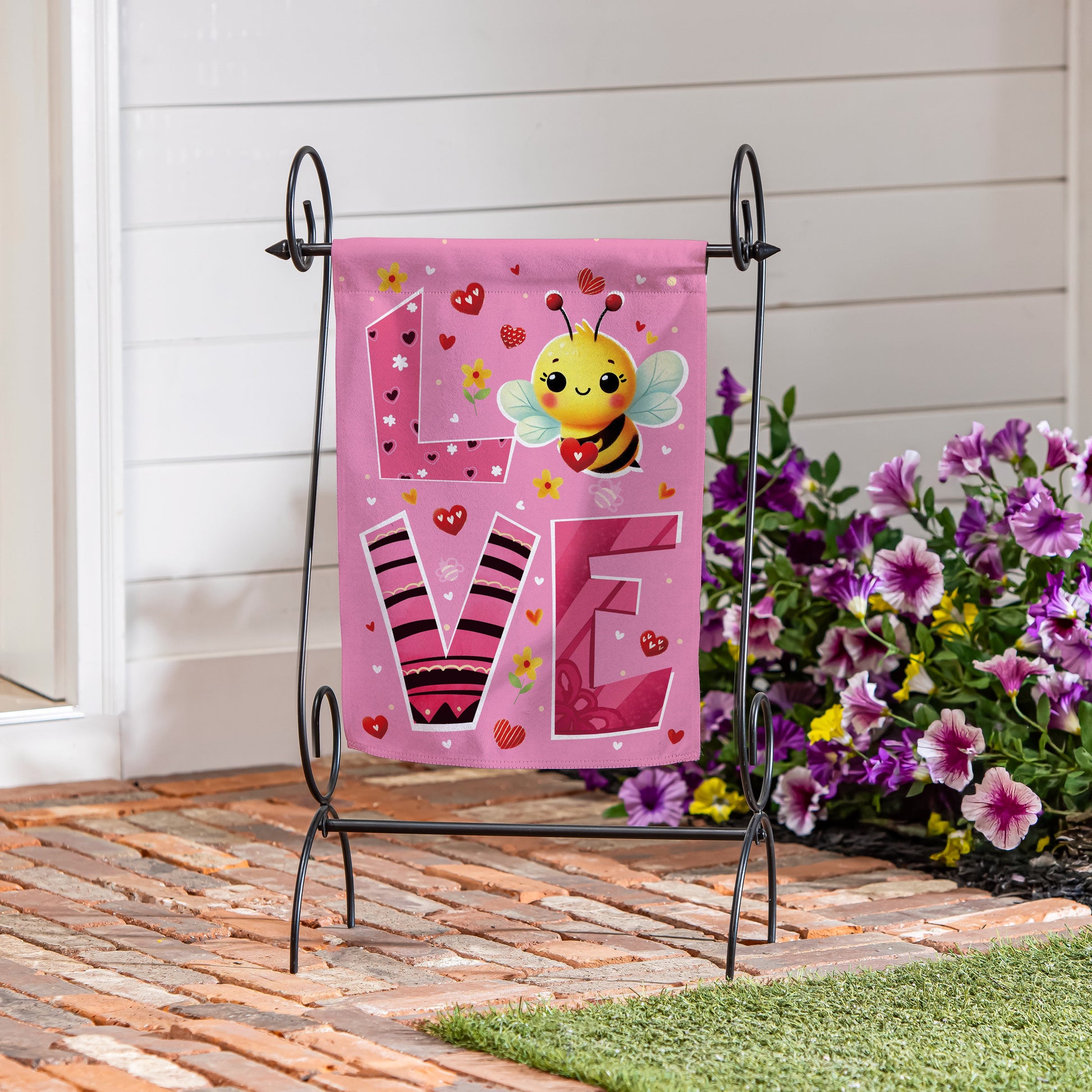 Bee Loved Suede Garden Flag - Tampa Home & Garden Store