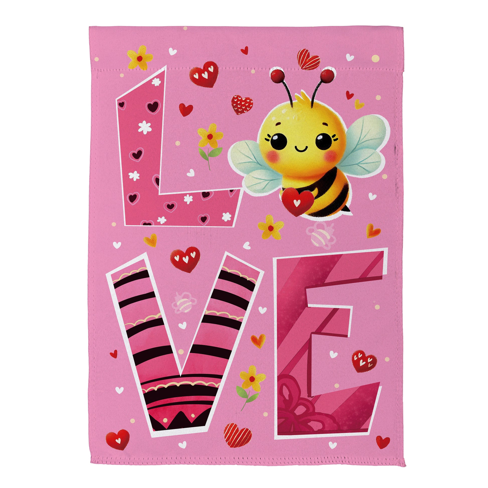 Bee Loved Suede House Flag - Tampa Home & Garden Store