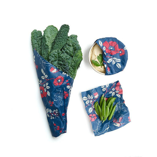Bee's Wrap Food Wrap - Botanical Print - Assorted Wrap 3 Pack - Tampa Home & Garden Store