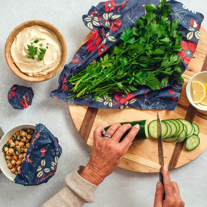 Bee's Wrap Food Wrap - Botanical Print - Assorted Wrap 3 Pack - Tampa Home & Garden Store