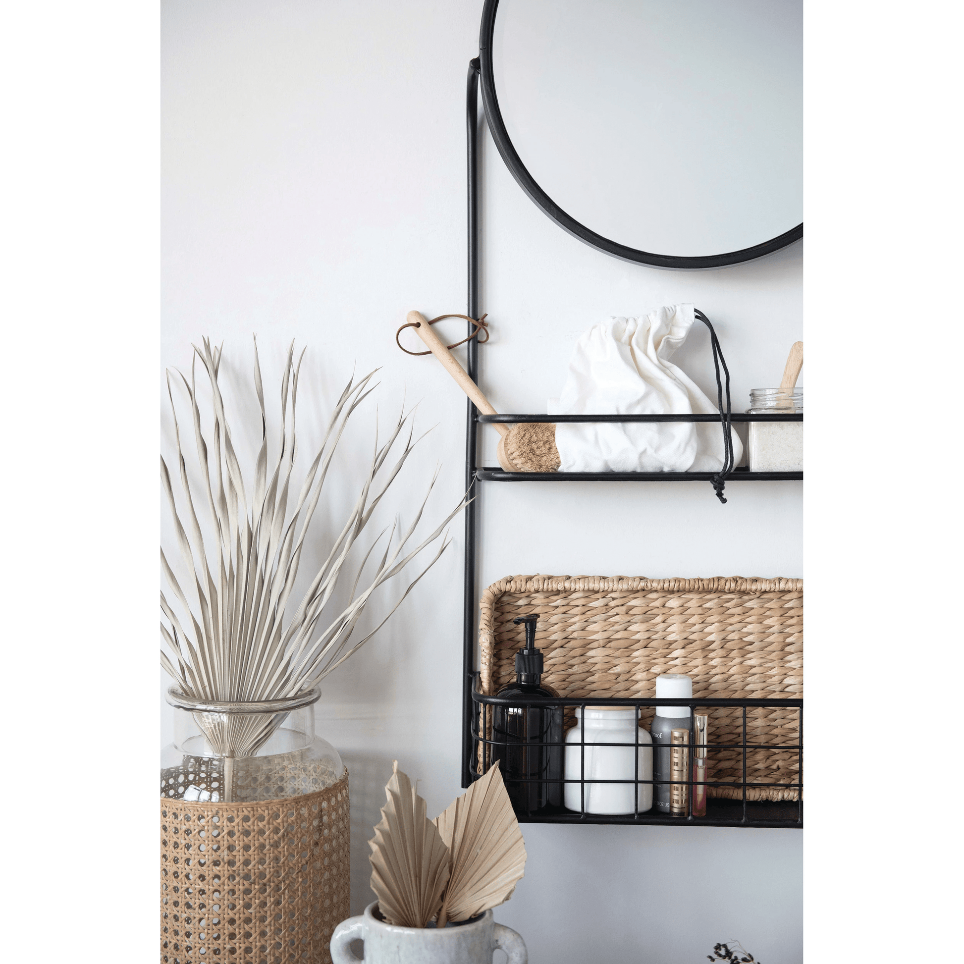 Beech Wood Cleaning Brush with Leather Tie - Tampa Home & Garden Store