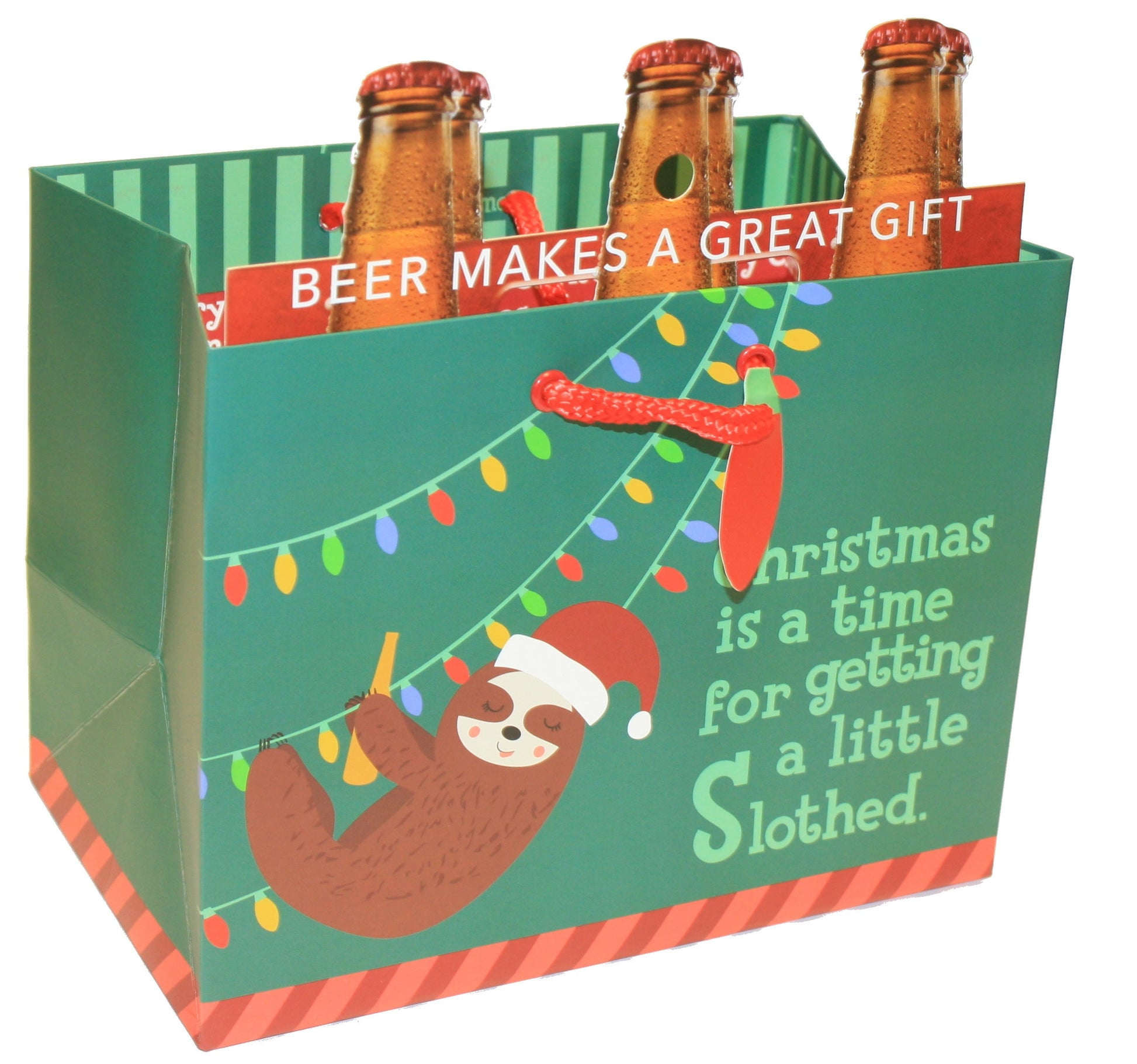 Beer Bag Gift Bag - Sloth - Tampa Home & Garden Store