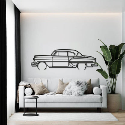 1954 Bel Air Detailed Metal Car Wall Art - MT0031