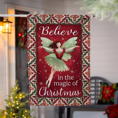 Believe Fairy Suede House Flag - Tampa Home & Garden Store