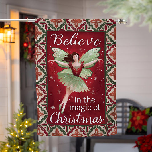 Believe Fairy Suede House Flag - Tampa Home & Garden Store
