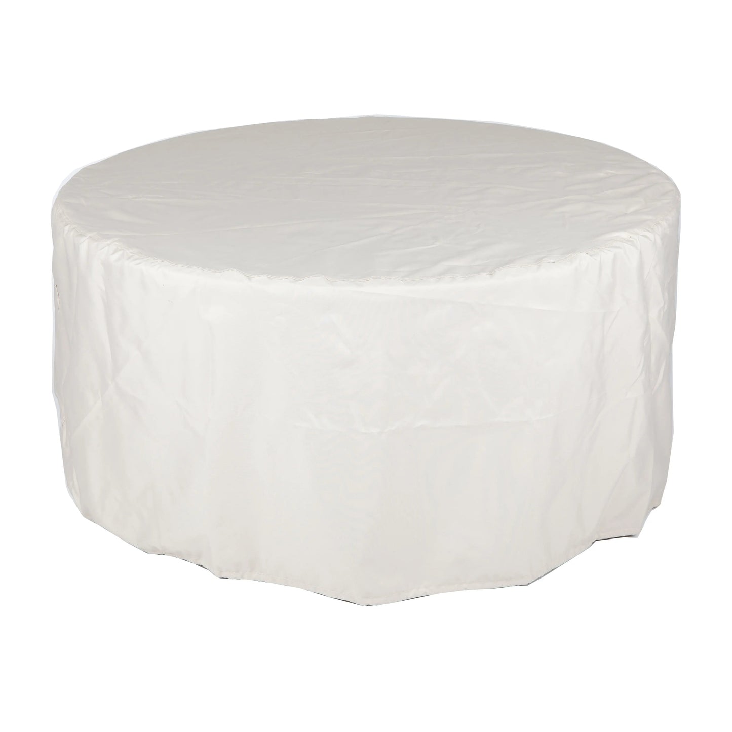 Bellante 44in round aluminum gas fire pit table covered Fire Sense/Balkene Home on Tampa Home & Garden Store
