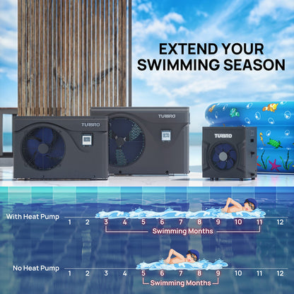 Beluga Inverter Swimming Pool Heat Pump, 33K/50K/58K/75K BTU - Tampa Home & Garden Store