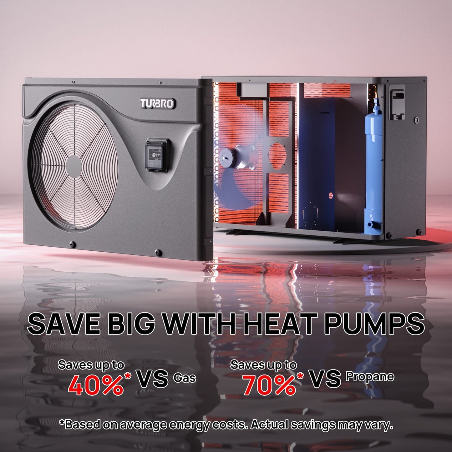 Beluga Inverter Swimming Pool Heat Pump, 33K/50K/58K/75K BTU - Tampa Home & Garden Store