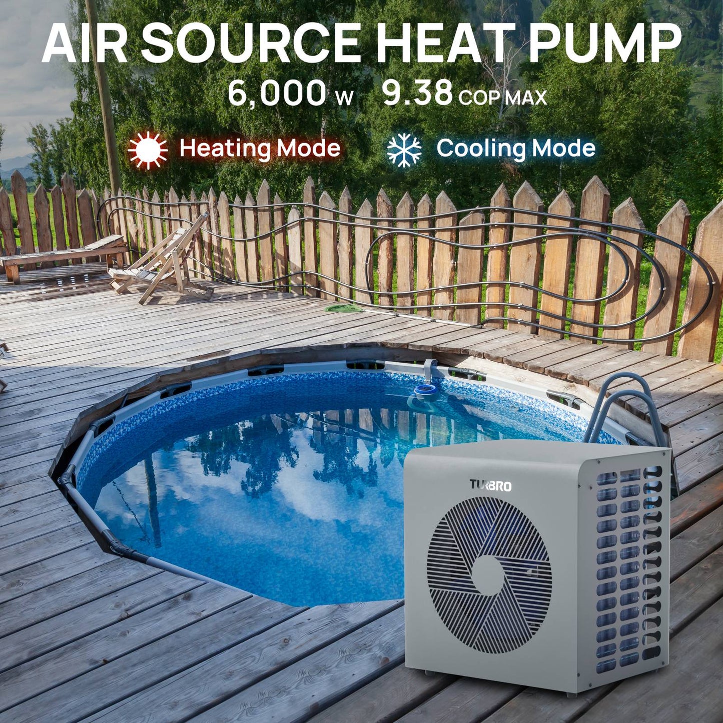 Beluga Inverter Swimming Pool Heat Pump - European version - Tampa Home & Garden Store
