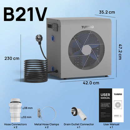 Beluga Inverter Swimming Pool Heat Pump - European version - Tampa Home & Garden Store