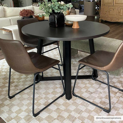 Benjy Irregular Checkboard Rug - Cream&Gold, Boutique Rugs on Tampa Home & Garden Store