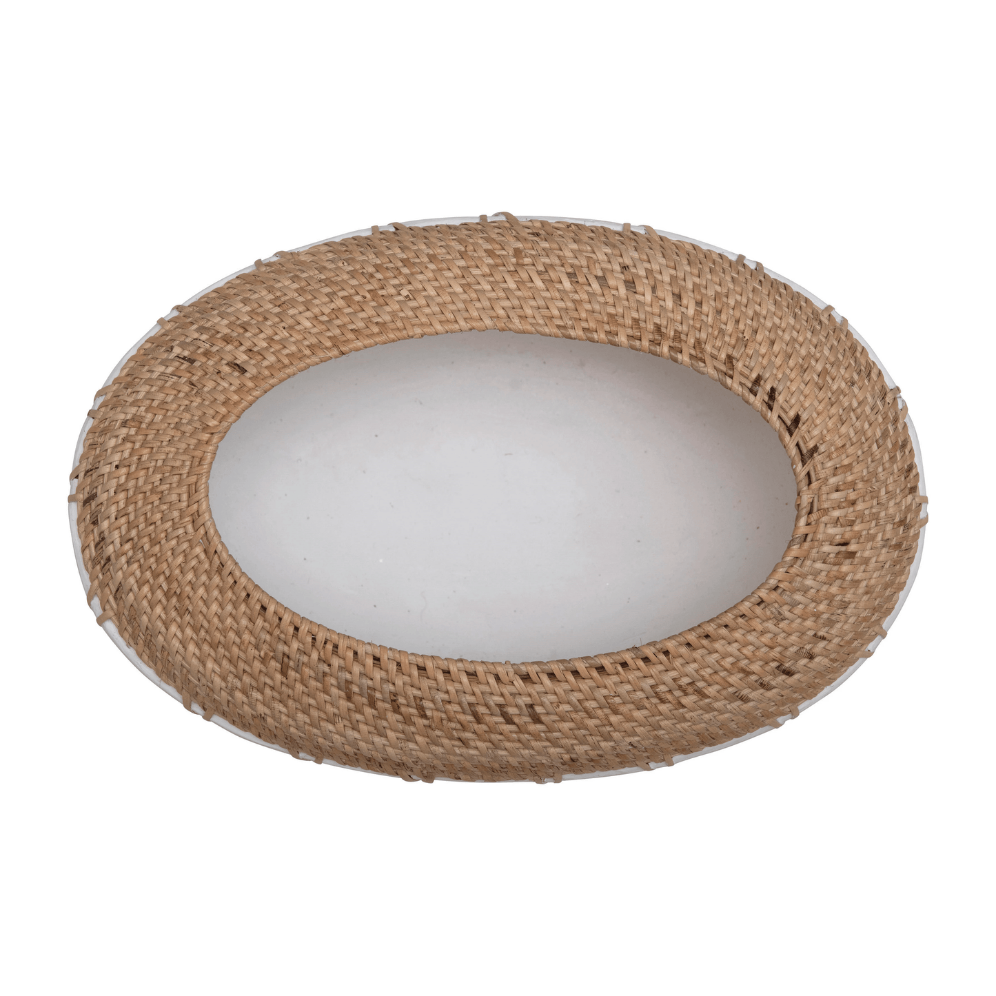 Benton Terracotta Planter with Hand-Woven Rattan Stitching - Tampa Home & Garden Store