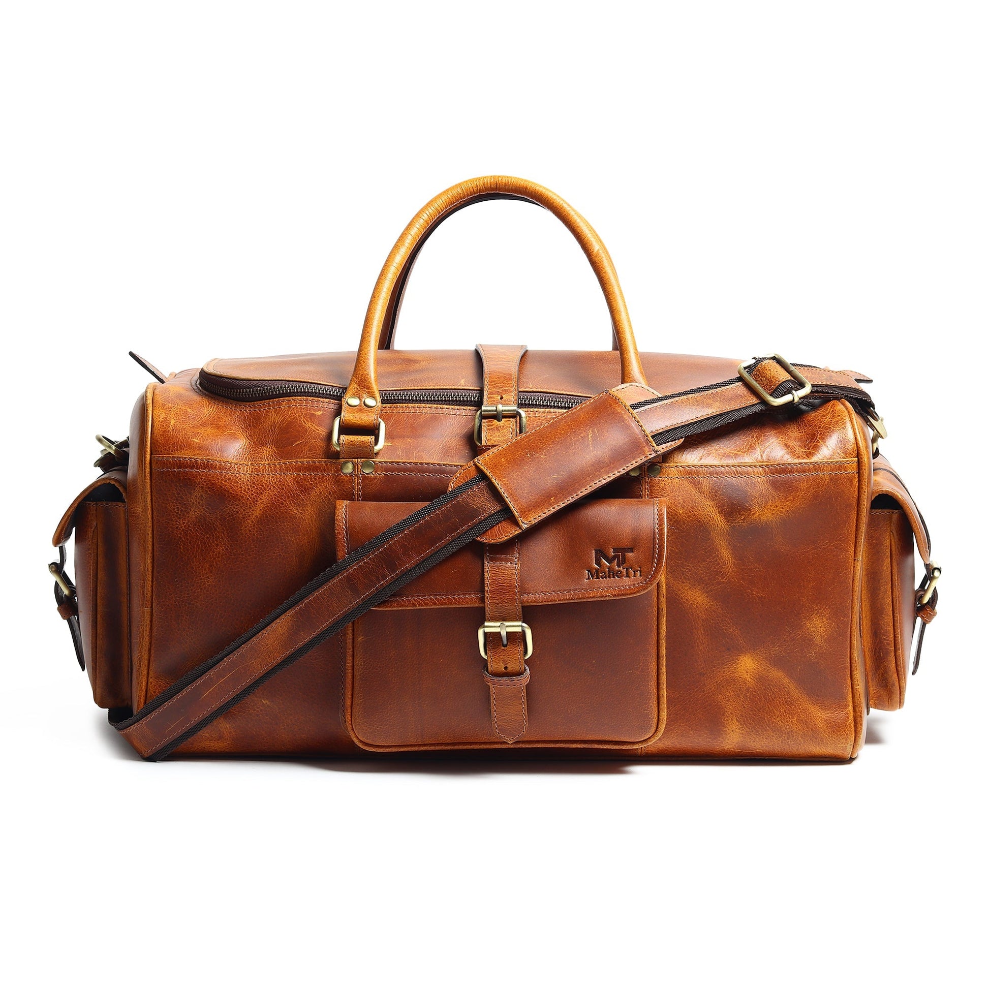 Berlin Leather Weekender Duffle Bag - Tampa Home & Garden Store