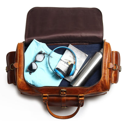 Berlin Leather Weekender Duffle Bag - Tampa Home & Garden Store