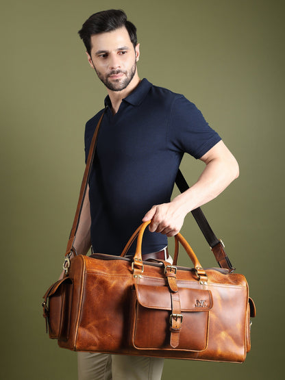 Berlin Leather Weekender Duffle Bag - Tampa Home & Garden Store
