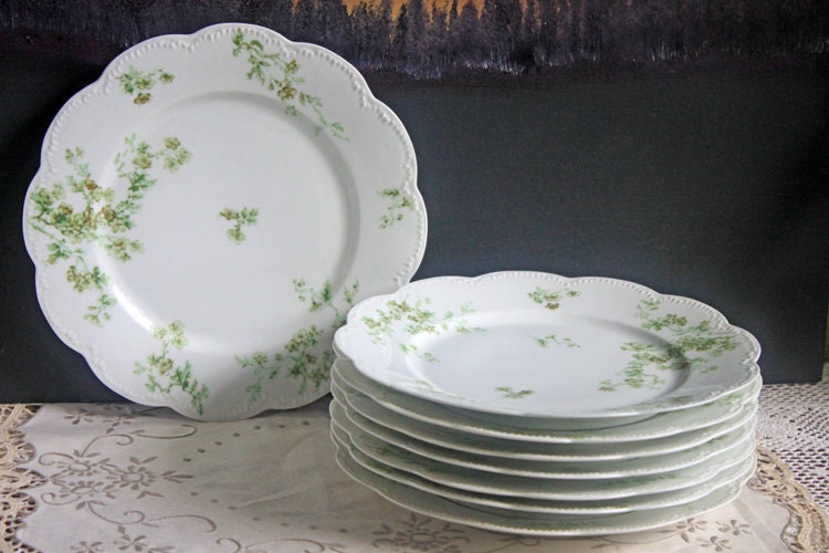 Berry Bowls by Limoges Elite. Set of Eight Berry Bowls. 5 inch Serving Bowls with Pink Roses & Scalloped Rim. - Tampa Home & Garden Store