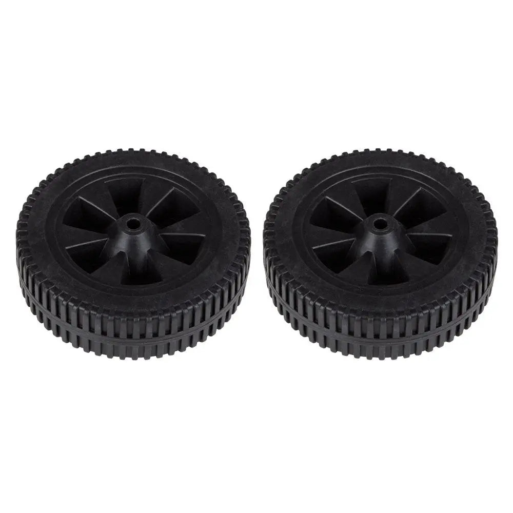 Bessemer Patio Fireplace Wheels pair, black ribbed replacement parts for Fire Sense/Balkene on Tampa Home & Garden Store
