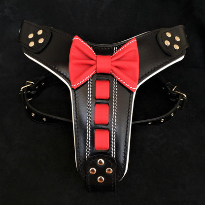 Bestia ''Bowtie'' leather harness - Tampa Home & Garden Store
