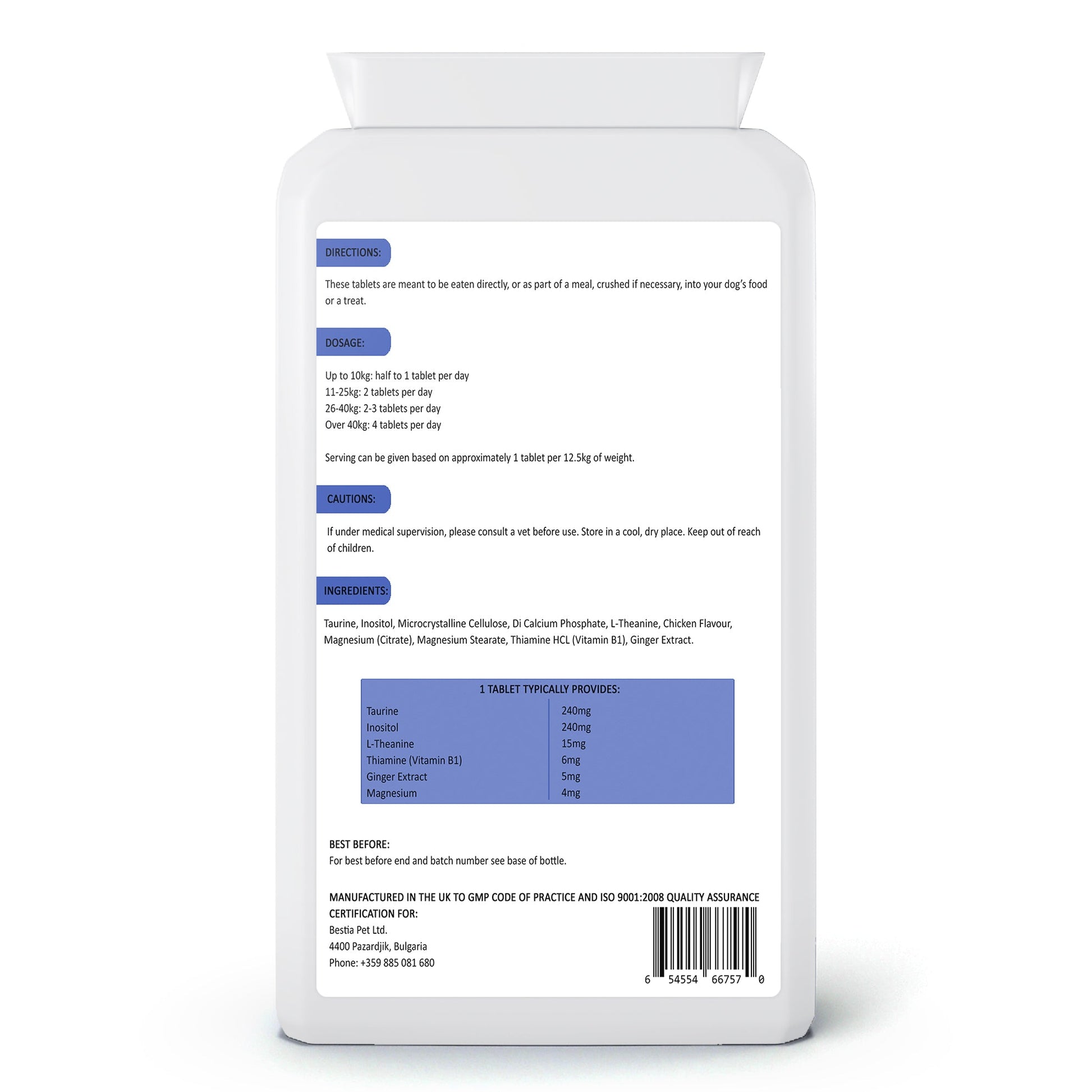Bestia Dog Sport PM Recovery - Tampa Home & Garden Store