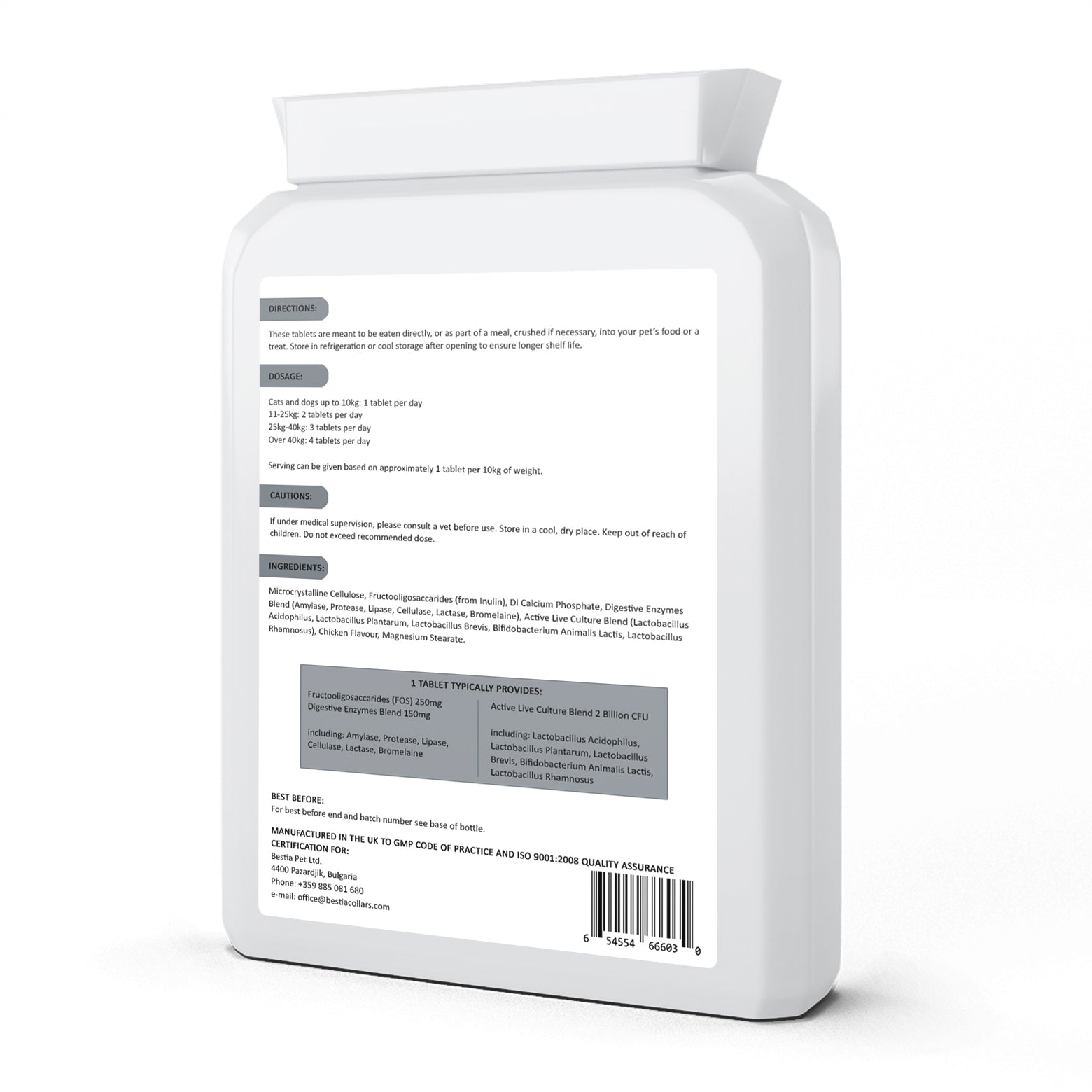 Bestia Dog Sport PRObiotics - Tampa Home & Garden Store