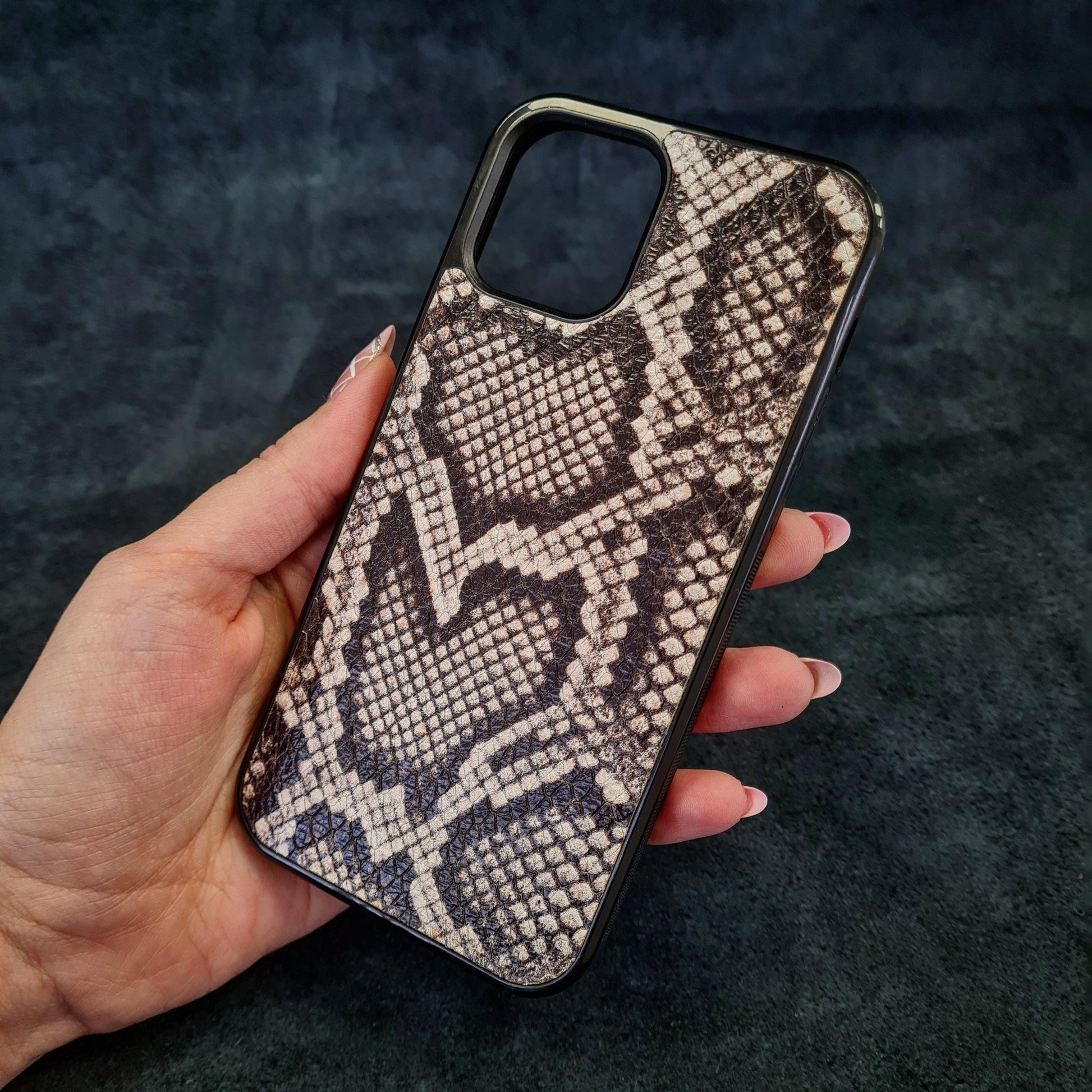 Bestia "Rock Python"  Leather Phone Case - Tampa Home & Garden Store
