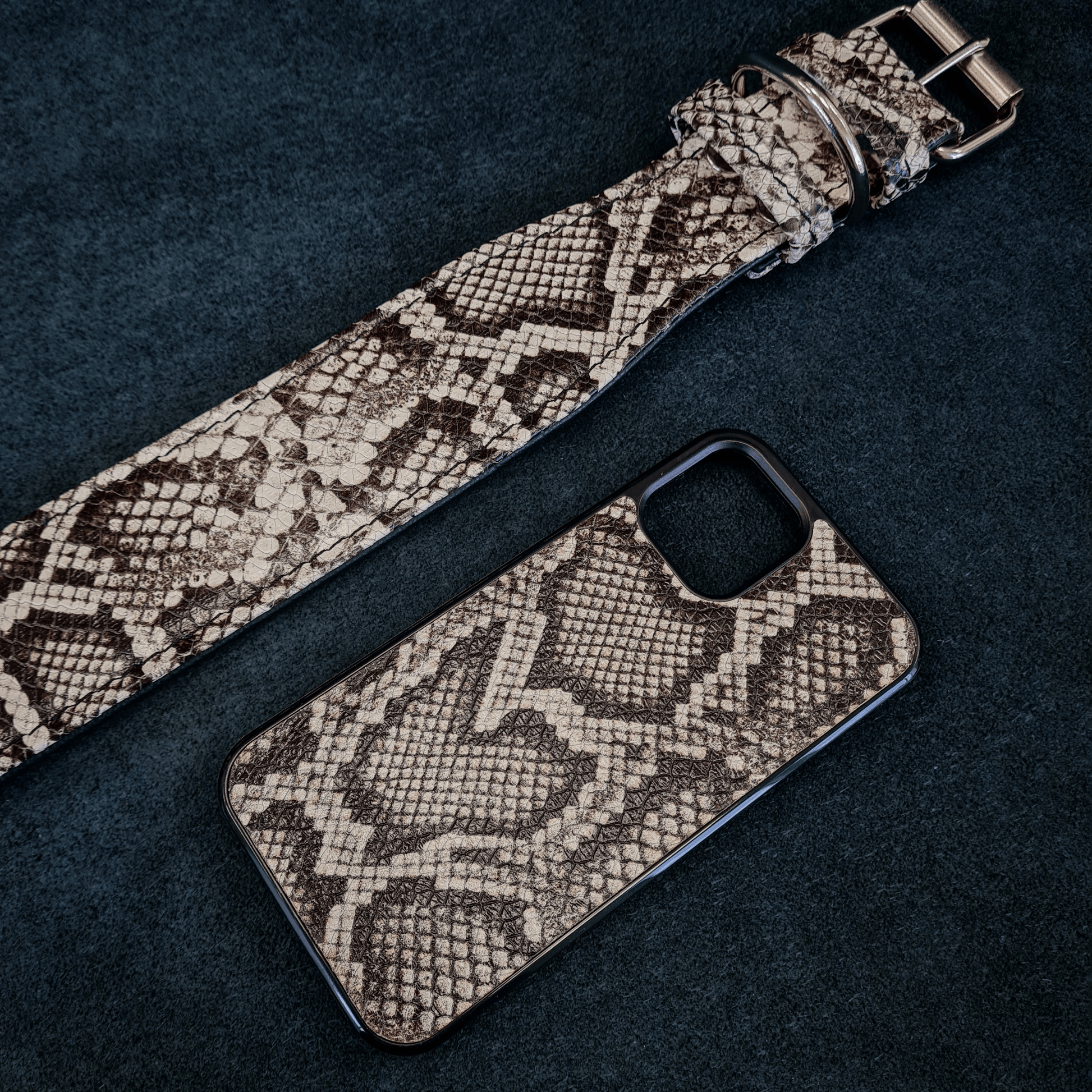 Bestia "Rock Python"  Leather Phone Case - Tampa Home & Garden Store