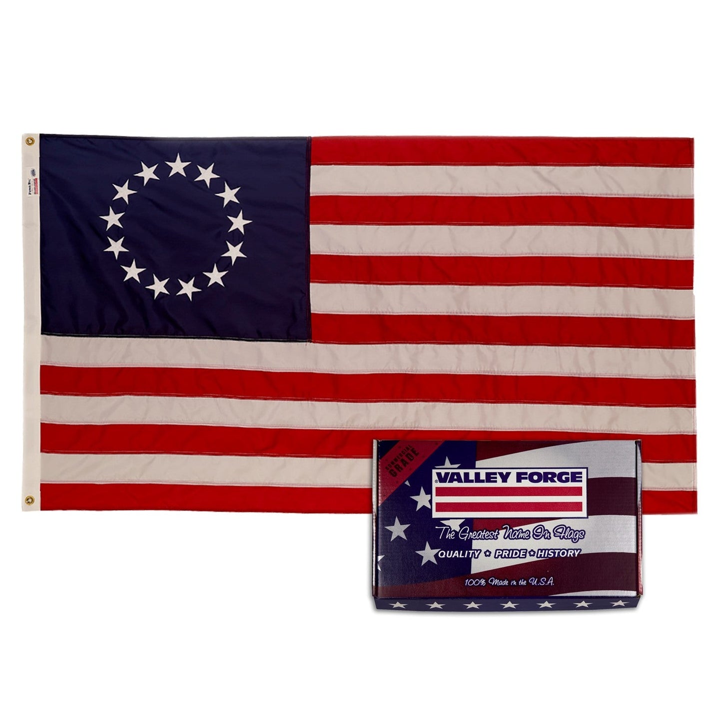 Betsy Ross Flag Outdoor Nylon (Sunny Areas) - Tampa Home & Garden Store