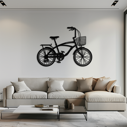 Bicycle Metal Wall Art - Modern Industrial Bike Decor - KAF124 - Tampa Home & Garden Store