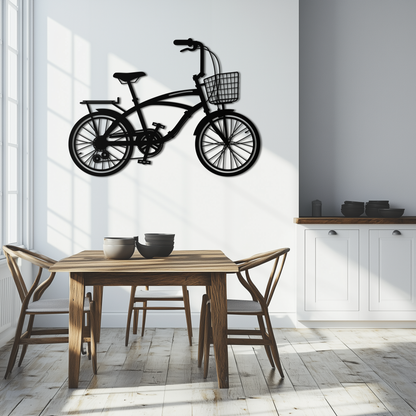 Bicycle Metal Wall Art - Modern Industrial Bike Decor - KAF124 - Tampa Home & Garden Store