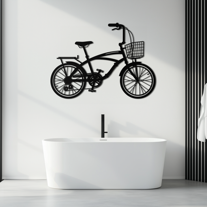 Bicycle Metal Wall Art - Modern Industrial Bike Decor - KAF124 - Tampa Home & Garden Store