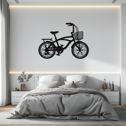 Bicycle Metal Wall Art - Modern Industrial Bike Decor - KAF124 - Tampa Home & Garden Store